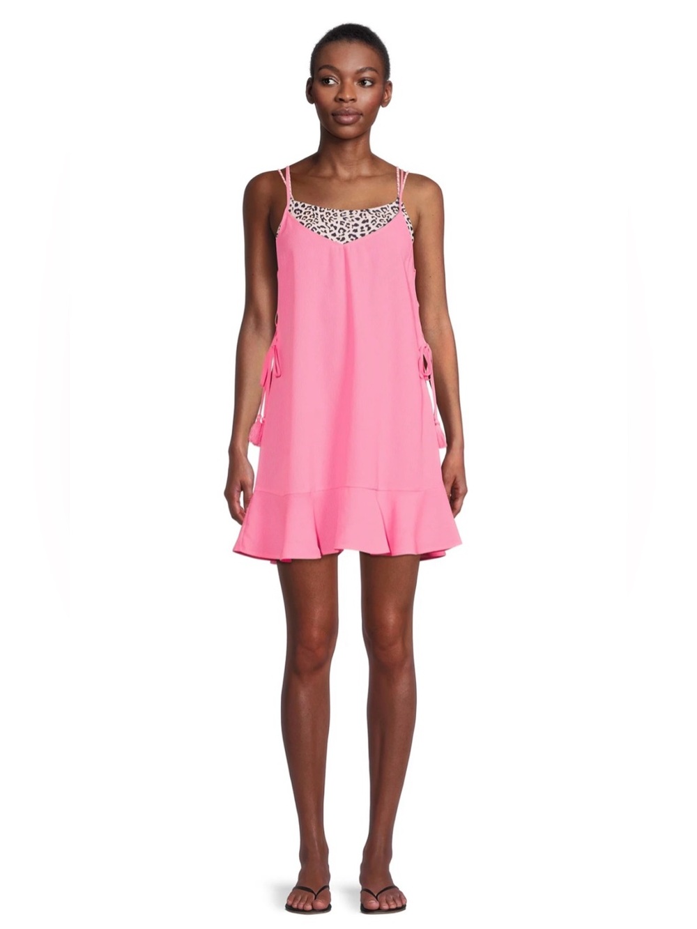 NWT No Boundaries Juniors Lace Up Side Swim Cover Up Dress